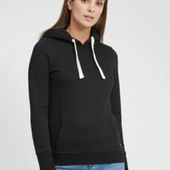 Oxmo OXOLIVE - Jersey Con Capucha - Black , Mujer