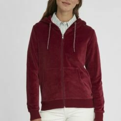 Oxmo OXNICKY - Sudadera Con Cremallera - Wine Red , Mujer
