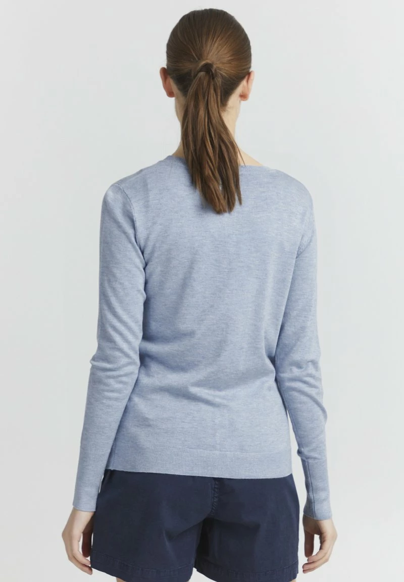 Oxmo Chaqueta De Punto - Kentucky Blue Melange, Mujer 3 Oxmo Chaqueta De Punto - Kentucky Blue Melange, Mujer - Imagen 3