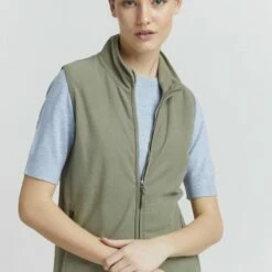 Oxmo RAGNARA - Chaleco - Seagrass , Mujer