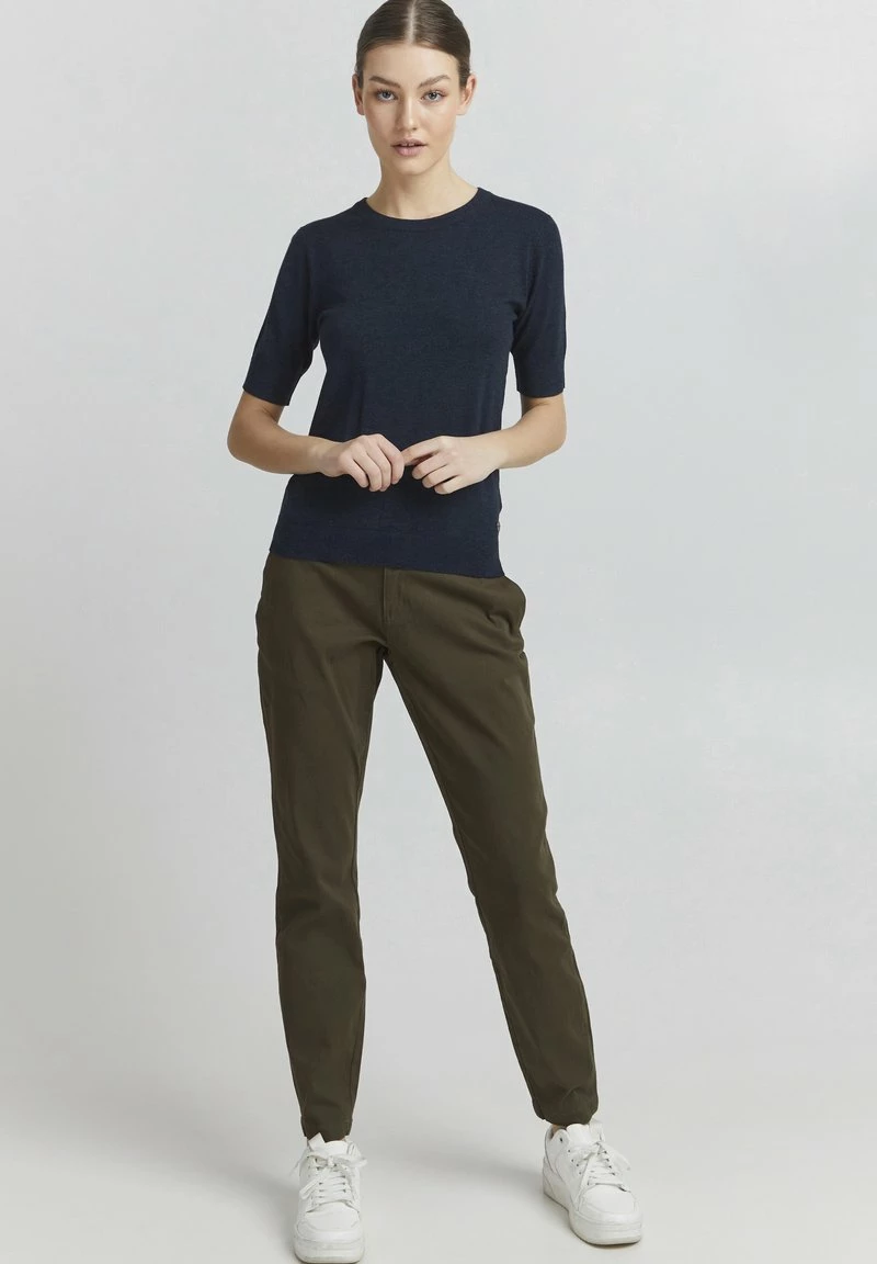 Oxmo OXHELIN - Camiseta Básica - Total Eclipse Melange , Mujer 2 Oxmo OXHELIN - Camiseta Básica - Total Eclipse Melange , Mujer - Imagen 2