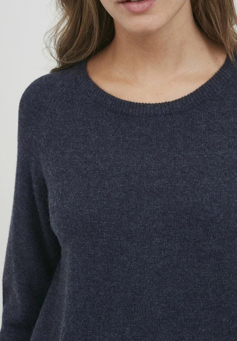 Oxmo OXMAREEN - Vestido De Punto - Total Eclipse Melange, Mujer 4 Oxmo OXMAREEN - Vestido De Punto - Total Eclipse Melange, Mujer - Imagen 4