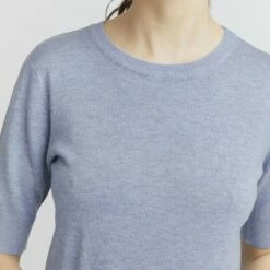 Oxmo OXHELIN - Camiseta Básica - Kentucky Blue Melange, Mujer -Oxmo tienda en línea e9642424990e48f1b21b686f6038e851