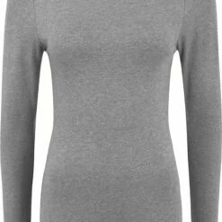 Oxmo OXMARIE - Camiseta De Manga Larga - Medium Grey Melange, Mujer -Oxmo tienda en línea e9ac637258a34368b62cd107046b8de7