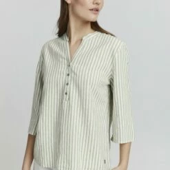 Oxmo OXANEA - Blusa - Seagrass Mix , Mujer