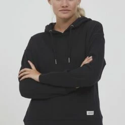 Oxmo OXGRETA - Jersey Con Capucha - Black , Mujer