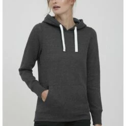 Oxmo OXOLIVE - Jersey Con Capucha - Dark Grey Melange, Mujer