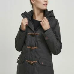 Oxmo OXBROOKE - Abrigo De Invierno - Dark Grey, Mujer
