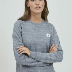 Oxmo OXHELLA - Jersey De Punto - Total Eclipse Melange, Mujer