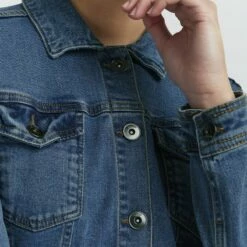 Oxmo OXFRIA - Chaqueta Vaquera - Mid Blue Denim , Mujer -Oxmo tienda en línea ed795b89c0b944879ab830b65c8e7d72