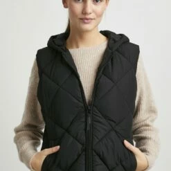 Oxmo OXSTANA - Chaleco - Black , Mujer