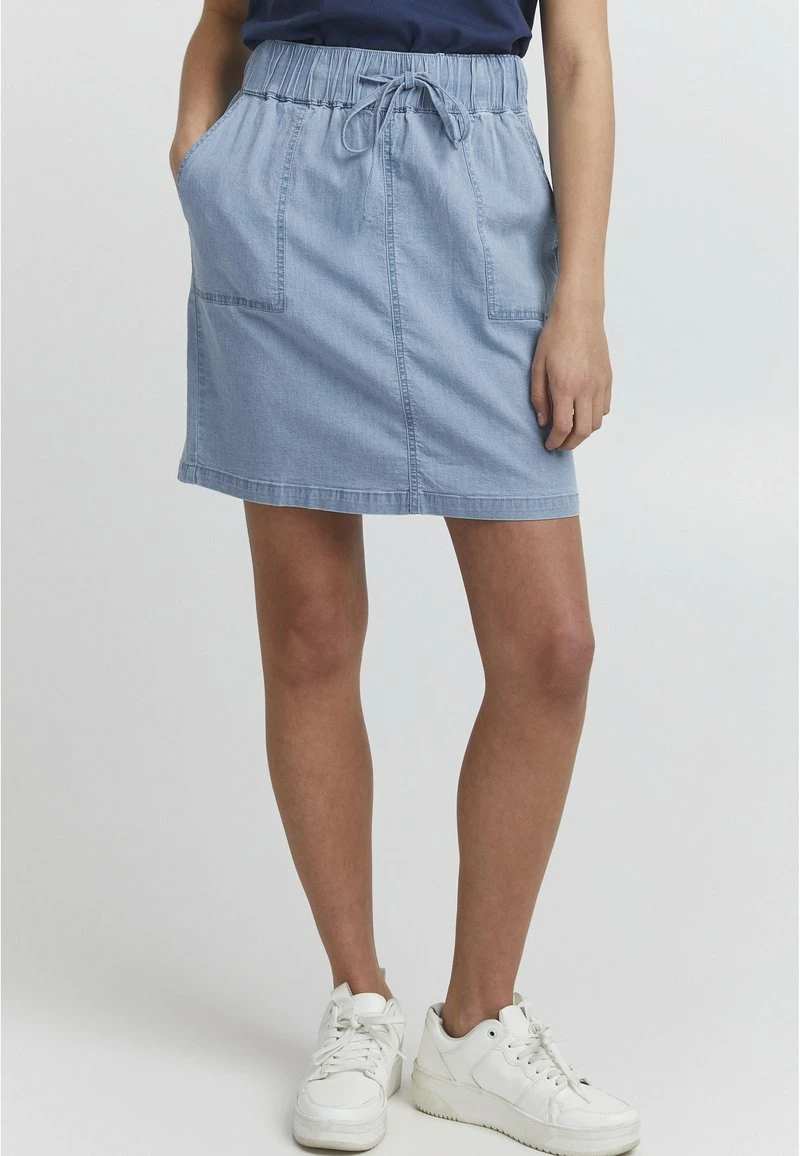 Oxmo OXLILLE - Falda Vaquera - Light Blue Denim , Mujer 1 Oxmo OXLILLE - Falda Vaquera - Light Blue Denim , Mujer