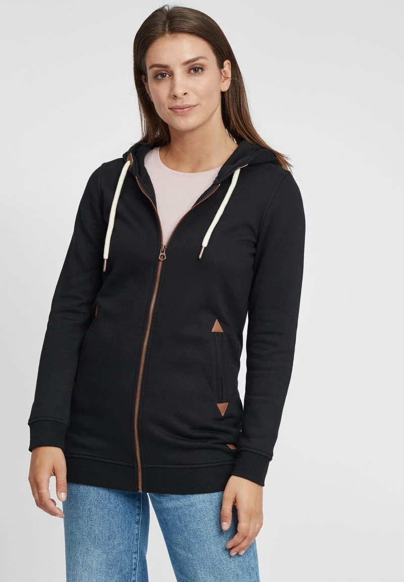 Oxmo OXVICKY - Sudadera Con Cremallera - Black , Mujer 1 Oxmo OXVICKY - Sudadera Con Cremallera - Black , Mujer