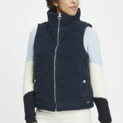 Oxmo OXVIDEMA - Chaleco - Dress Blues , Mujer