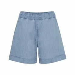 Oxmo OXLILLITH - Shorts Vaqueros - Light Blue Denim, Mujer -Oxmo tienda en línea f56169480c764c0f81a49fdd4d921c1a