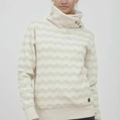 Oxmo OXVERNITA - Sudadera - Oyster Grey Melange, Mujer