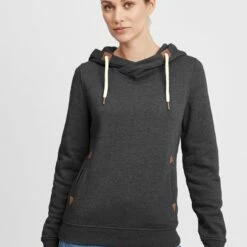 Oxmo OXVICKY - Jersey Con Capucha - Dar Grey M , Mujer