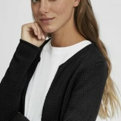 Oxmo OXHILDA - Chaqueta De Punto - Black , Mujer -Oxmo tienda en línea f99ea49e79774c1d826fe6ed0118902d