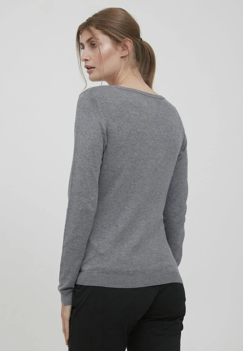 Oxmo OXEDDA - Jersey De Punto - Grey Mel , Mujer 3 Oxmo OXEDDA - Jersey De Punto - Grey Mel , Mujer - Imagen 3