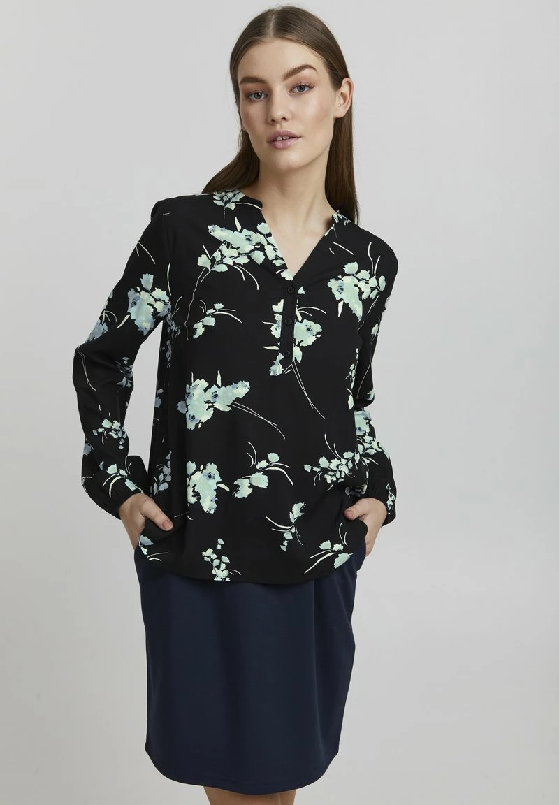Oxmo ELVY - Blusa - Black Mix, Mujer 1 Oxmo ELVY - Blusa - Black Mix, Mujer