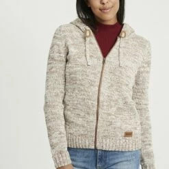 Oxmo OXPHILADELPHIA - Chaqueta De Punto - Dune , Mujer