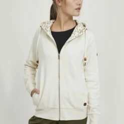 Oxmo OXULLA - Sudadera Con Cremallera - Birch , Mujer